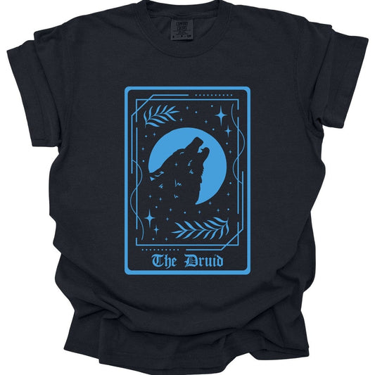 Printify T-Shirt Black / S The Druid Tarot Card T-Shirt - Comfort Colors