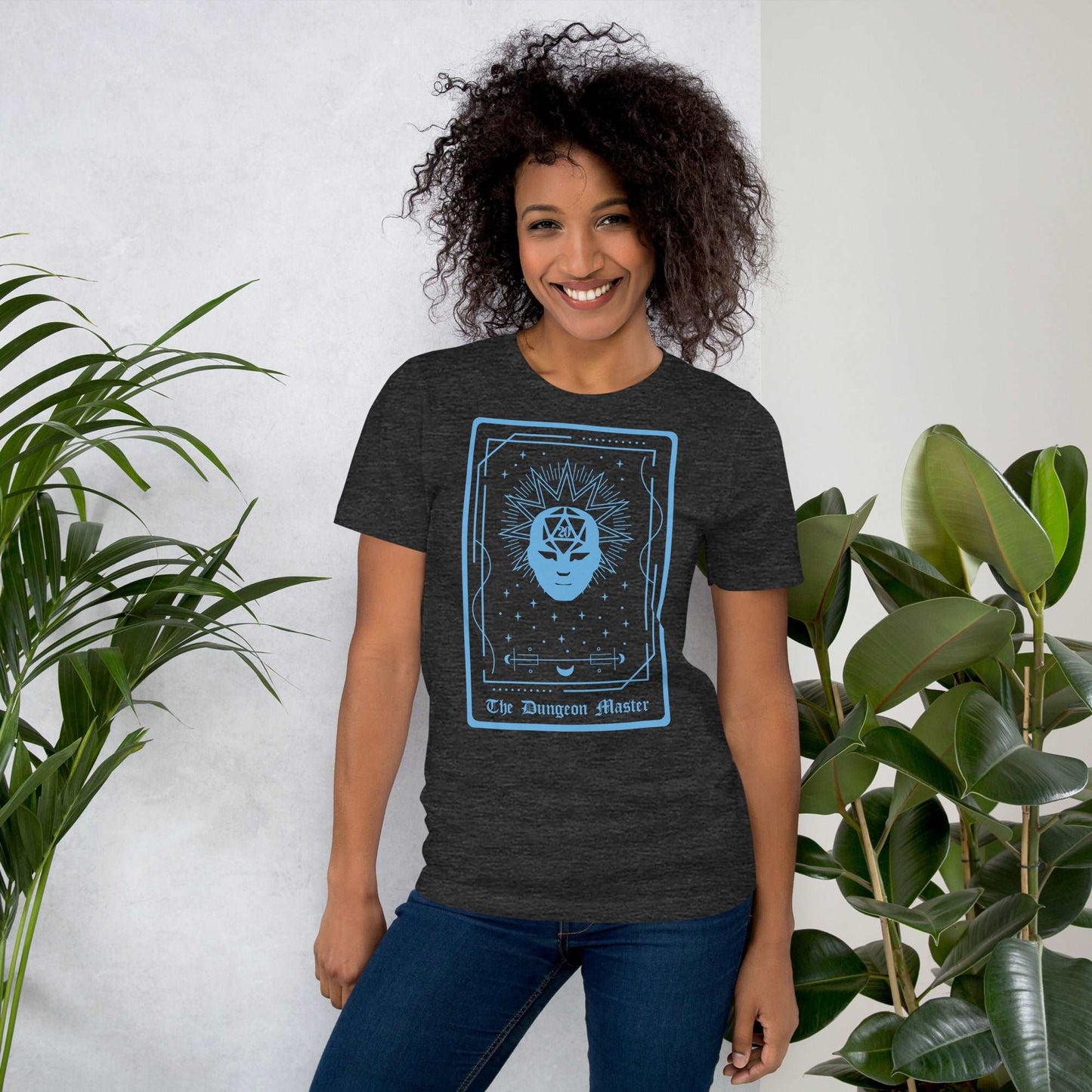 Printify T-Shirt The Dungeon Master Tarot Card T-Shirt