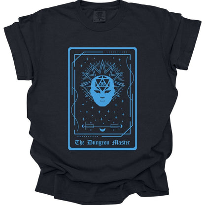 Printify T-Shirt Black / S The Dungeon Master Tarot Card T-Shirt - Comfort Colors
