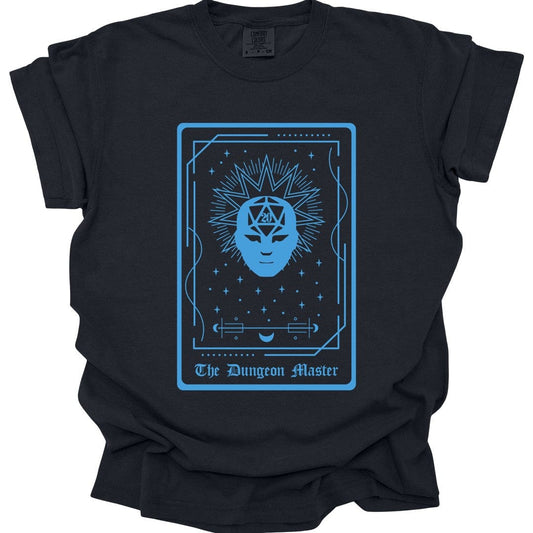 Printify T-Shirt Black / S The Dungeon Master Tarot Card T-Shirt - Comfort Colors