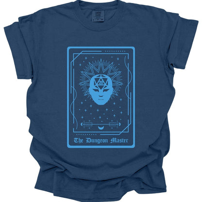 Printify T-Shirt True Navy / S The Dungeon Master Tarot Card T-Shirt - Comfort Colors