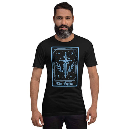 Printify T-Shirt The Fighter Tarot Card T-Shirt