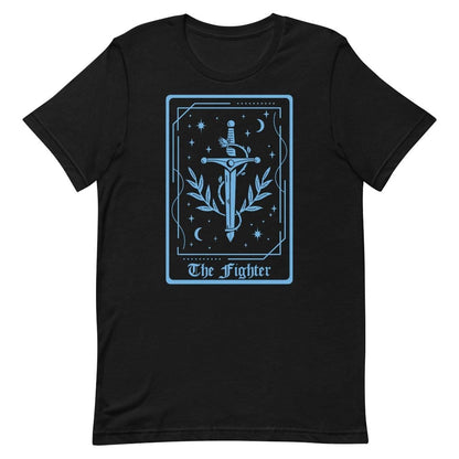 Printify T-Shirt Black / S The Fighter Tarot Card T-Shirt