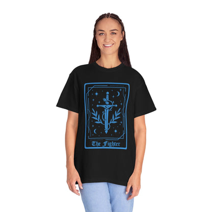 Printify T-Shirt The Fighter Tarot Card T-Shirt - Comfort Colors