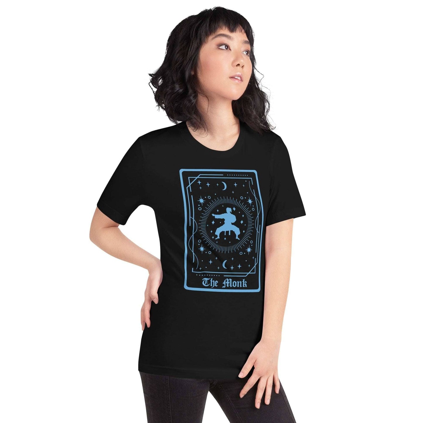 Printify T-Shirt The Monk Tarot Card T-Shirt