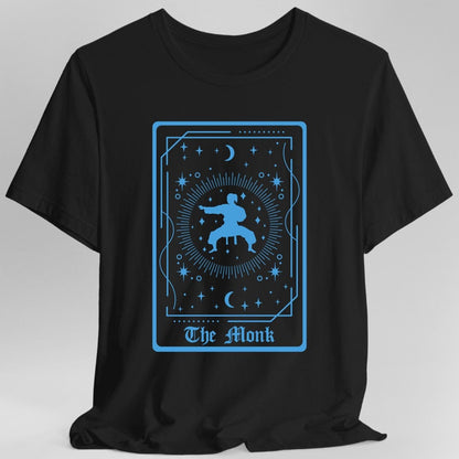 Printify T-Shirt Black / S The Monk Tarot Card T-Shirt