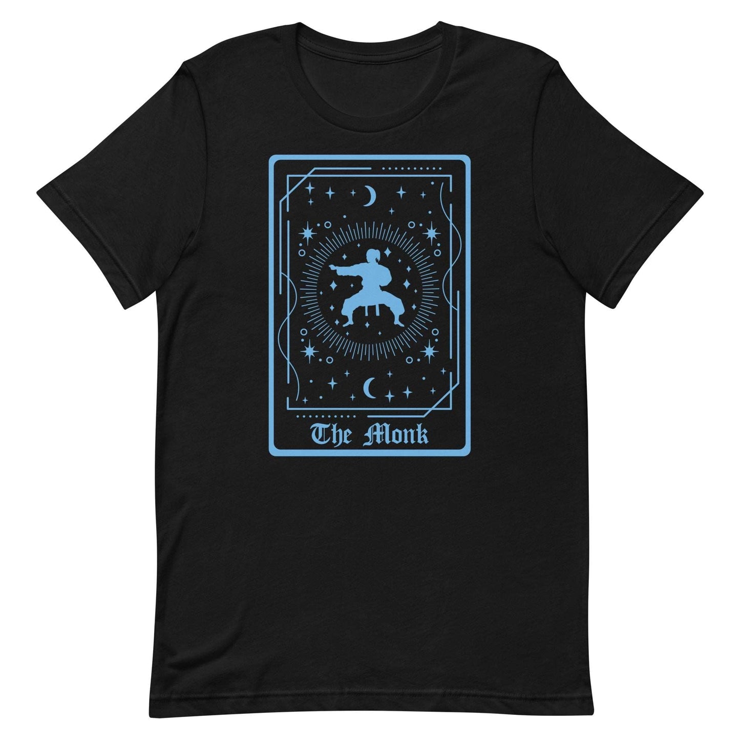 Printify T-Shirt Black / S The Monk Tarot Card T-Shirt