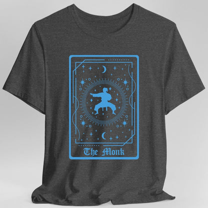 Printify T-Shirt Dark Heather / S The Monk Tarot Card T-Shirt
