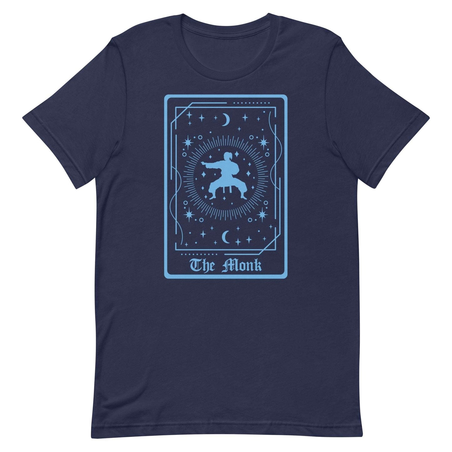 Printify T-Shirt Navy / S The Monk Tarot Card T-Shirt