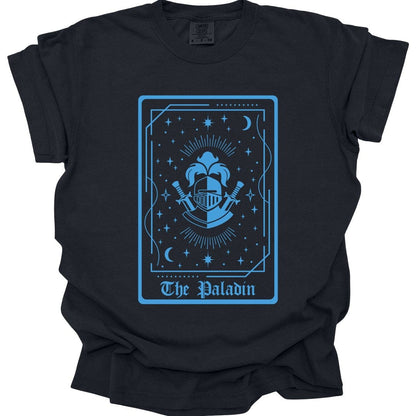 Printify T-Shirt Black / S The Paladin Tarot Card T-Shirt - Comfort Colors