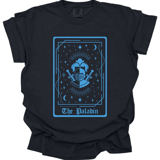 Printify T-Shirt Black / S The Paladin Tarot Card T-Shirt - Comfort Colors