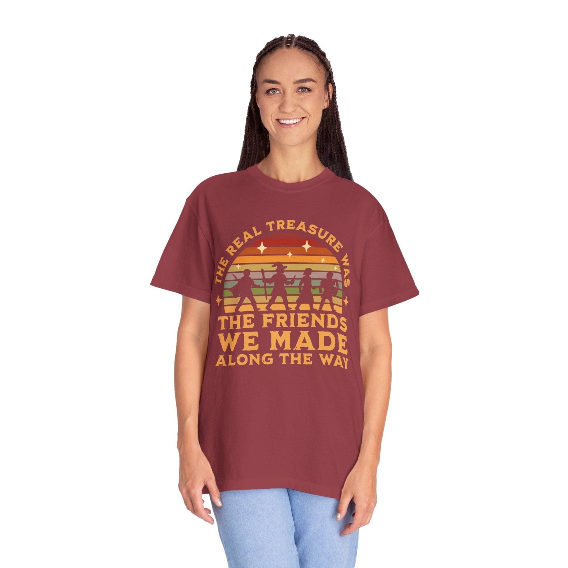 Printify T-Shirt The Real Treasure Was the Friends We Made T-Shirt - Comfort Colors