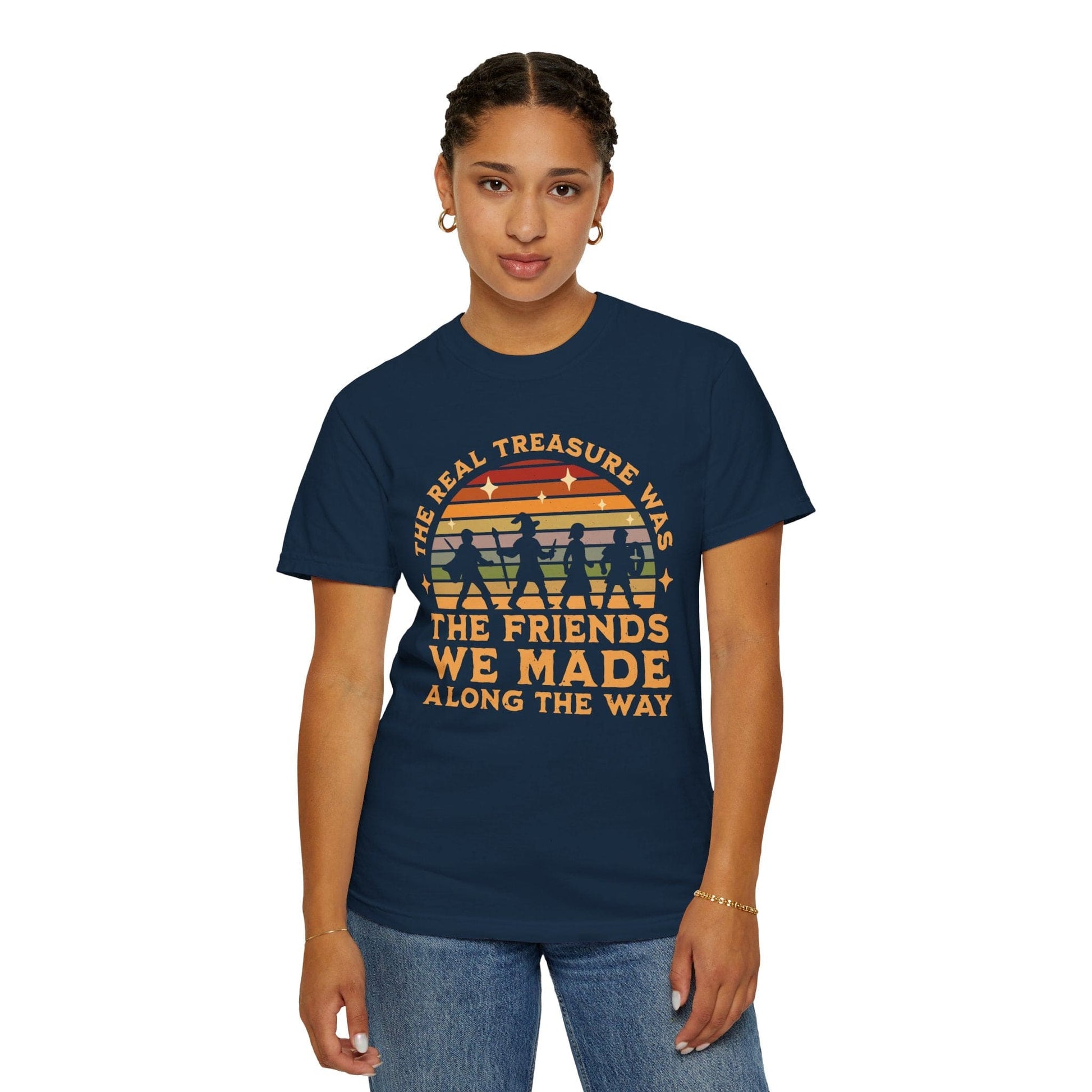 Printify T-Shirt The Real Treasure Was the Friends We Made T-Shirt - Comfort Colors