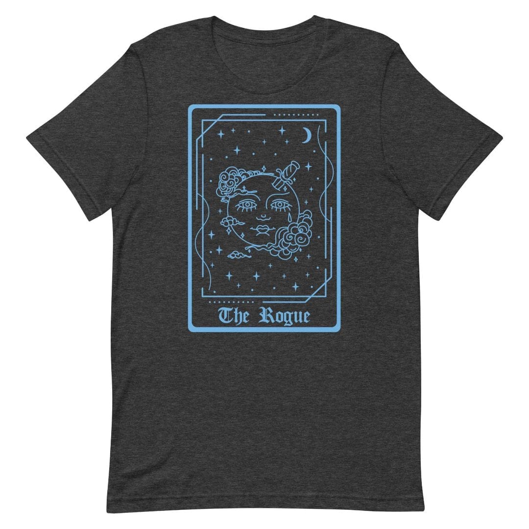 Printify T-Shirt Dark Grey Heather / S The Rogue Tarot Card T-Shirt