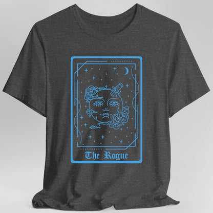 Printify T-Shirt Dark Heather / S The Rogue Tarot Card T-Shirt