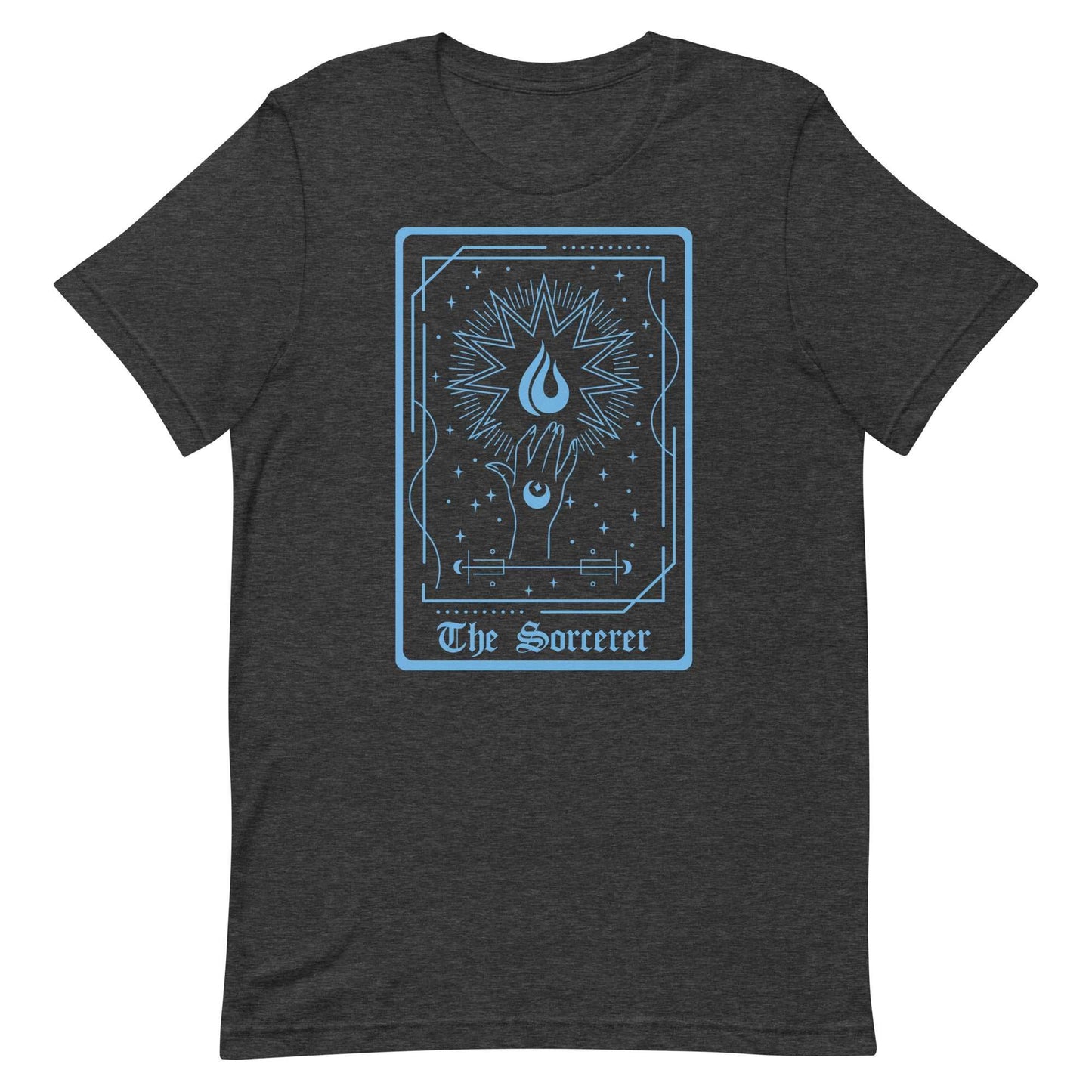 Printify T-Shirt Dark Grey Heather / S The Sorcerer Tarot Card T-Shirt