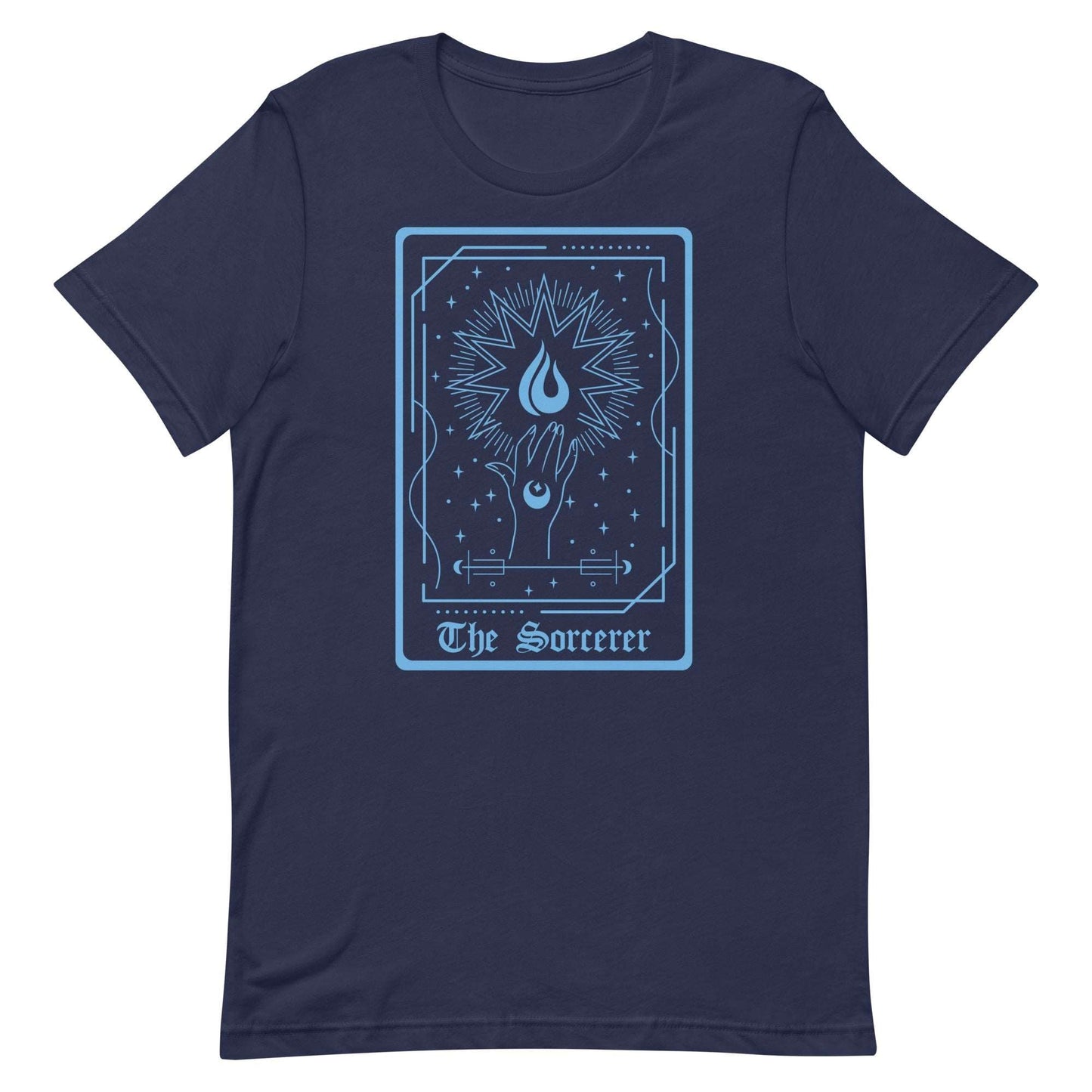 Printify T-Shirt Navy / S The Sorcerer Tarot Card T-Shirt