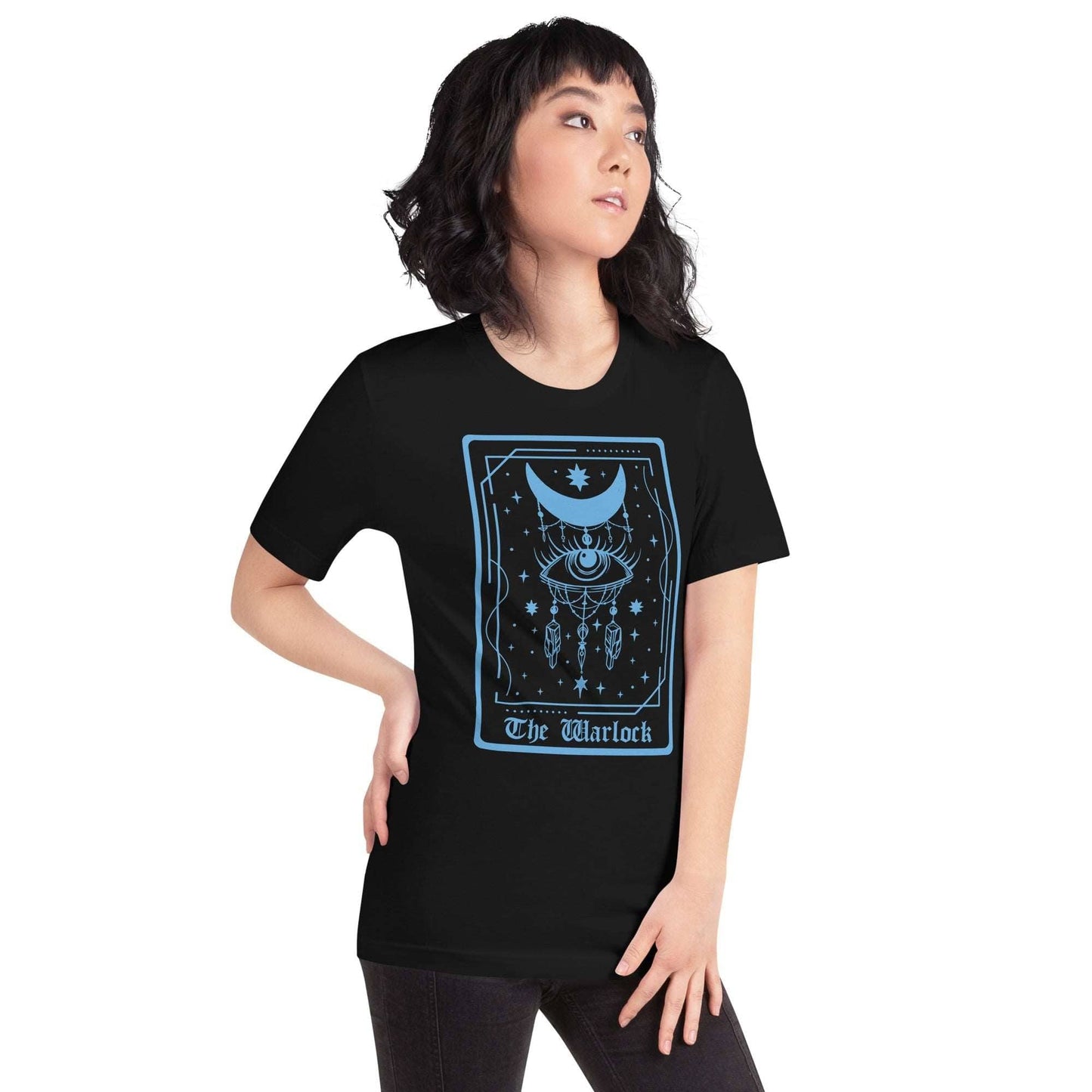 Printify T-Shirt The Warlock Tarot Card T-Shirt