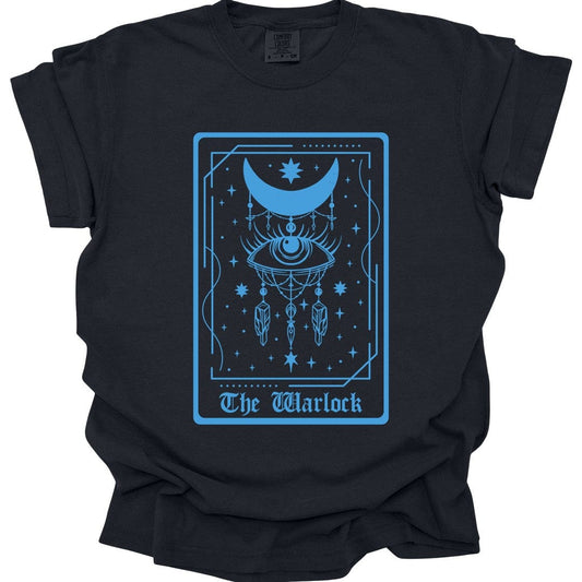 Printify T-Shirt Black / S The Warlock Tarot Card T-Shirt - Comfort Colors