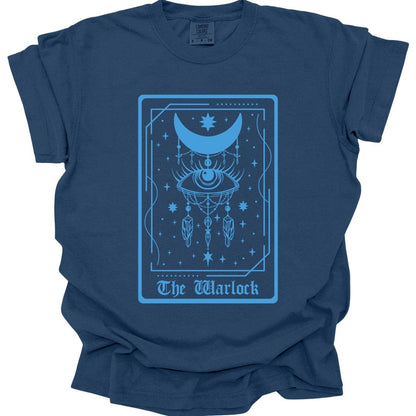 Printify T-Shirt True Navy / S The Warlock Tarot Card T-Shirt - Comfort Colors