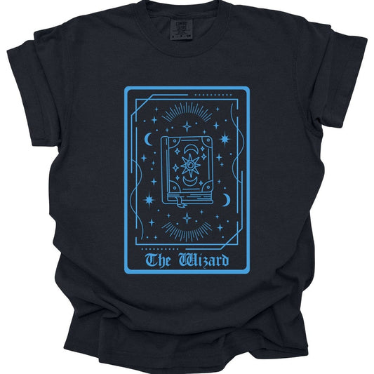 Printify T-Shirt Black / S The Wizard Tarot Card T-Shirt - Comfort Colors