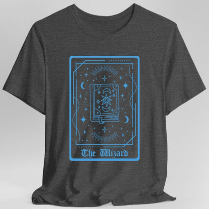 Printify T-Shirt Dark Heather / S The Wizard Tarot Card T-Shirt