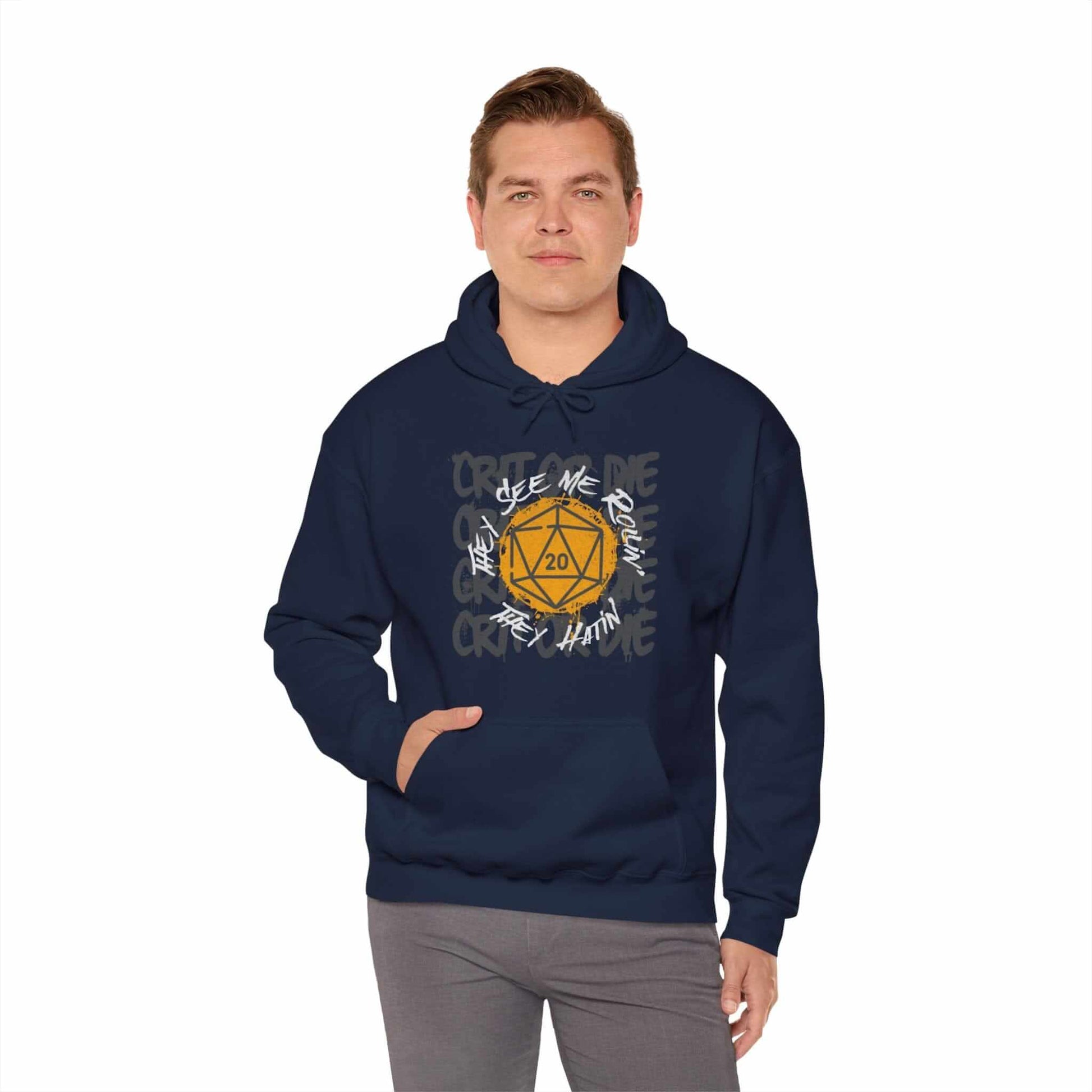 Printify Hoodie They See Me Rollin' They Hatin' D20 Hoodie