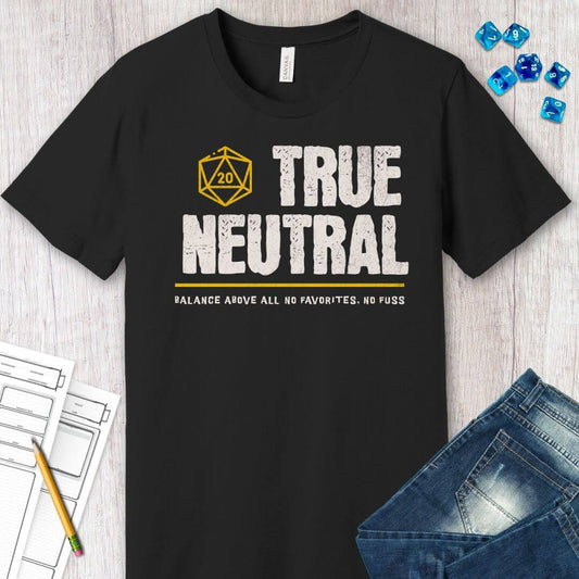 Printify T-Shirt True Neutral Shirt - DnD Alignment T-shirt