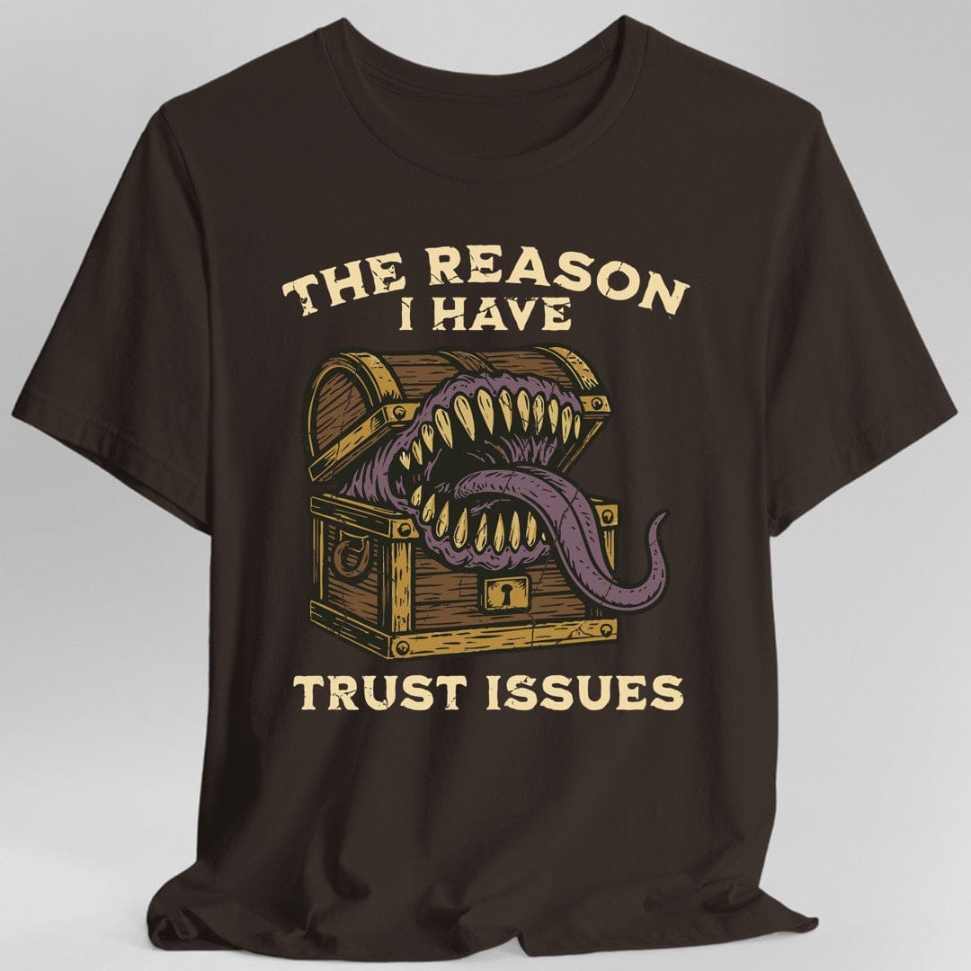Printify T-Shirt Dark Chocolate / S Trust Issues Mimic Shirt