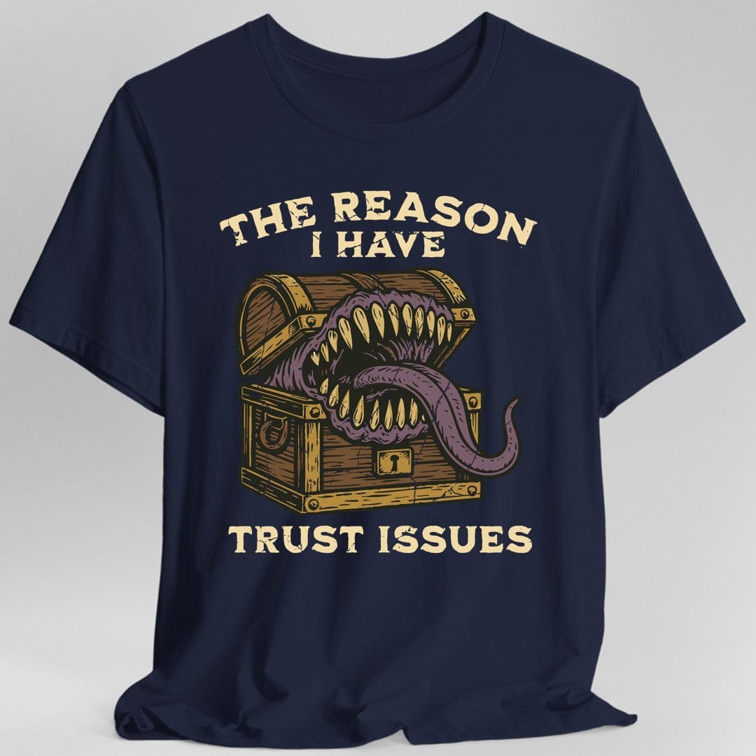 Printify T-Shirt Navy / S Trust Issues Mimic Shirt