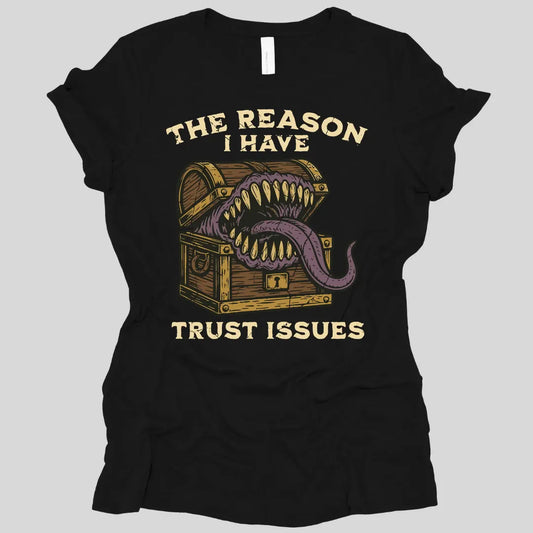 Printify T-Shirt Black / S Trust Issues Mimic Women's T-shirt
