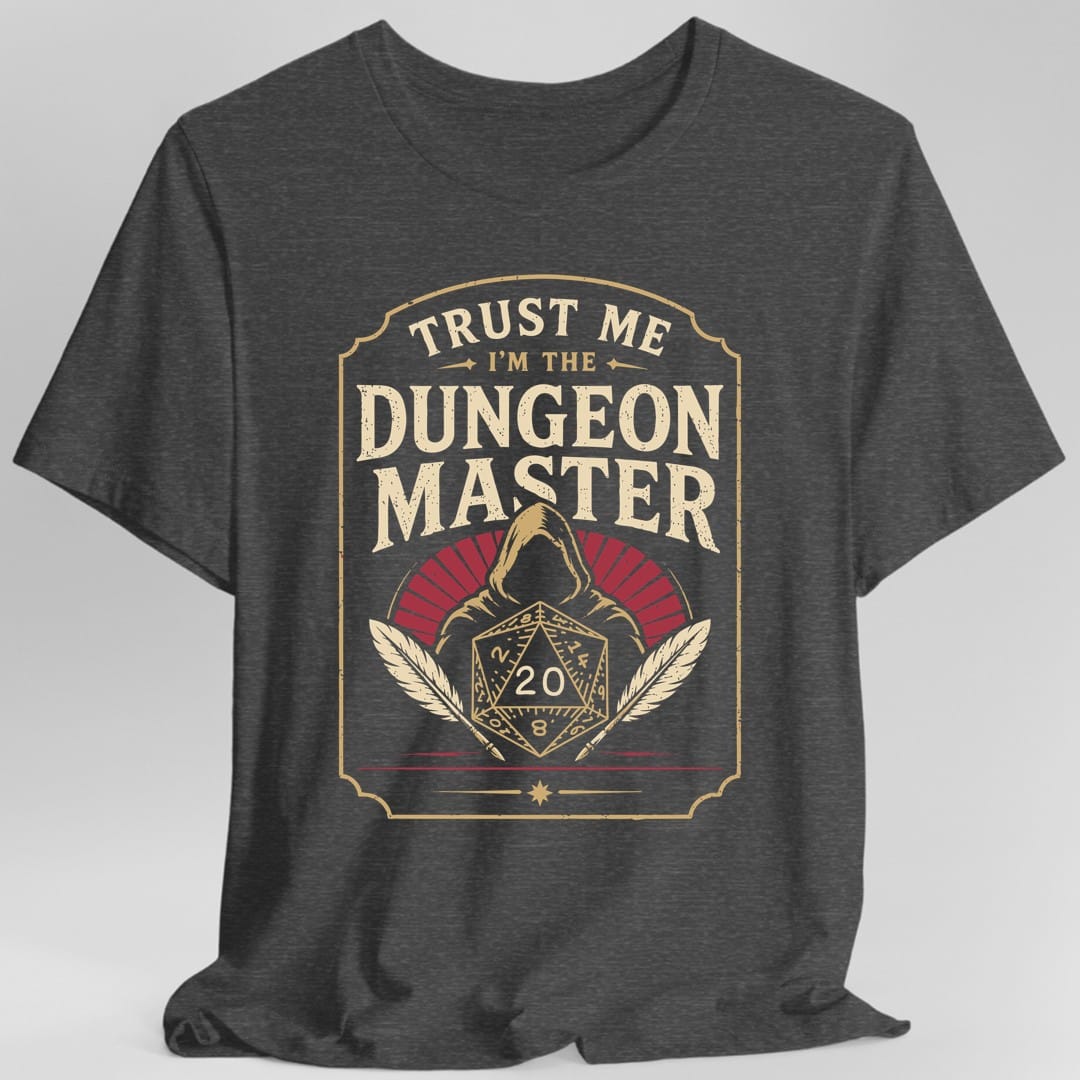 Printify T-Shirt Dark Heather / S Trust Me I'm The Dungeon Master T-Shirt