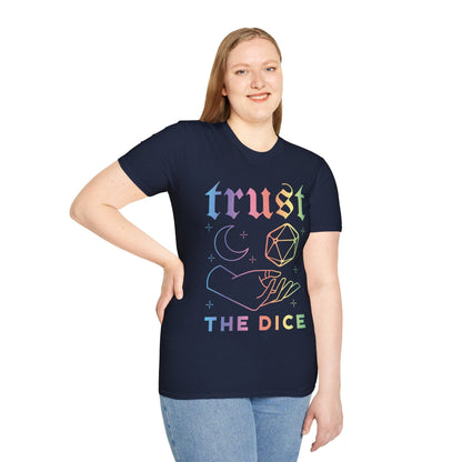 Printify T-Shirt Trust The Dice Celestial D&D T-Shirt