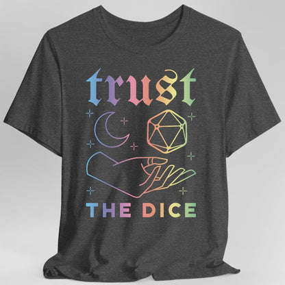 Printify T-Shirt Trust The Dice Celestial D&D T-Shirt