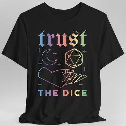 Printify T-Shirt Trust The Dice Celestial D&D T-Shirt