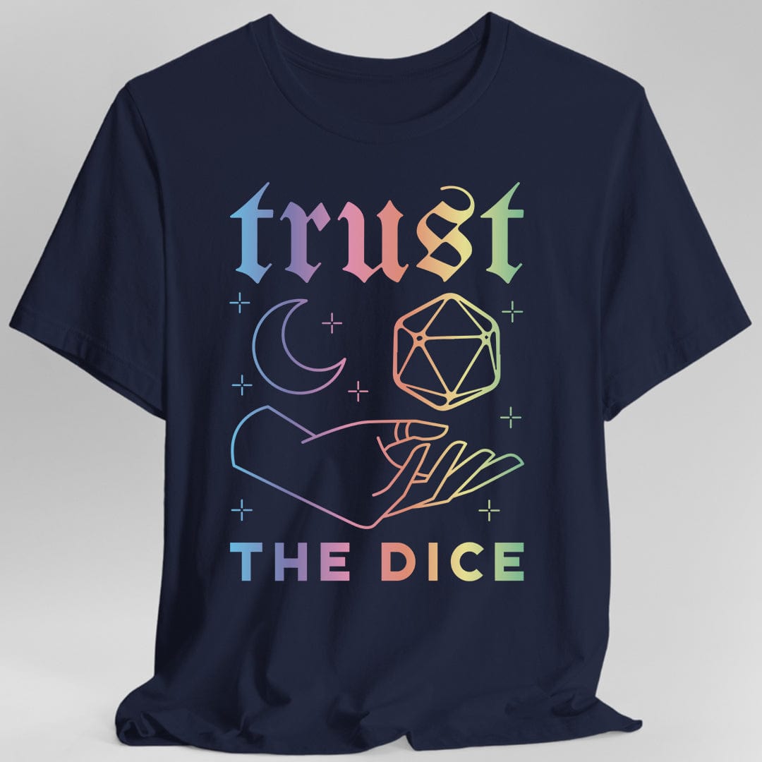 Printify T-Shirt Trust The Dice Celestial D&D T-Shirt