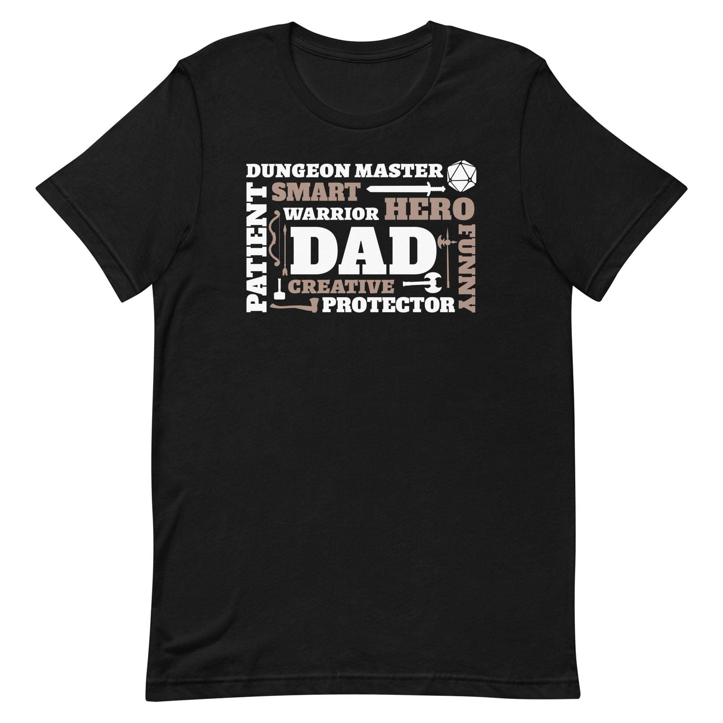 DnD Dad Adjectives Shirt Tshirt Black / XS