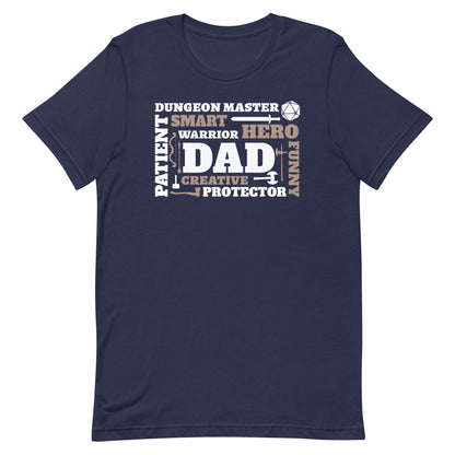 DnD Dad Adjectives Shirt Tshirt Navy / XS