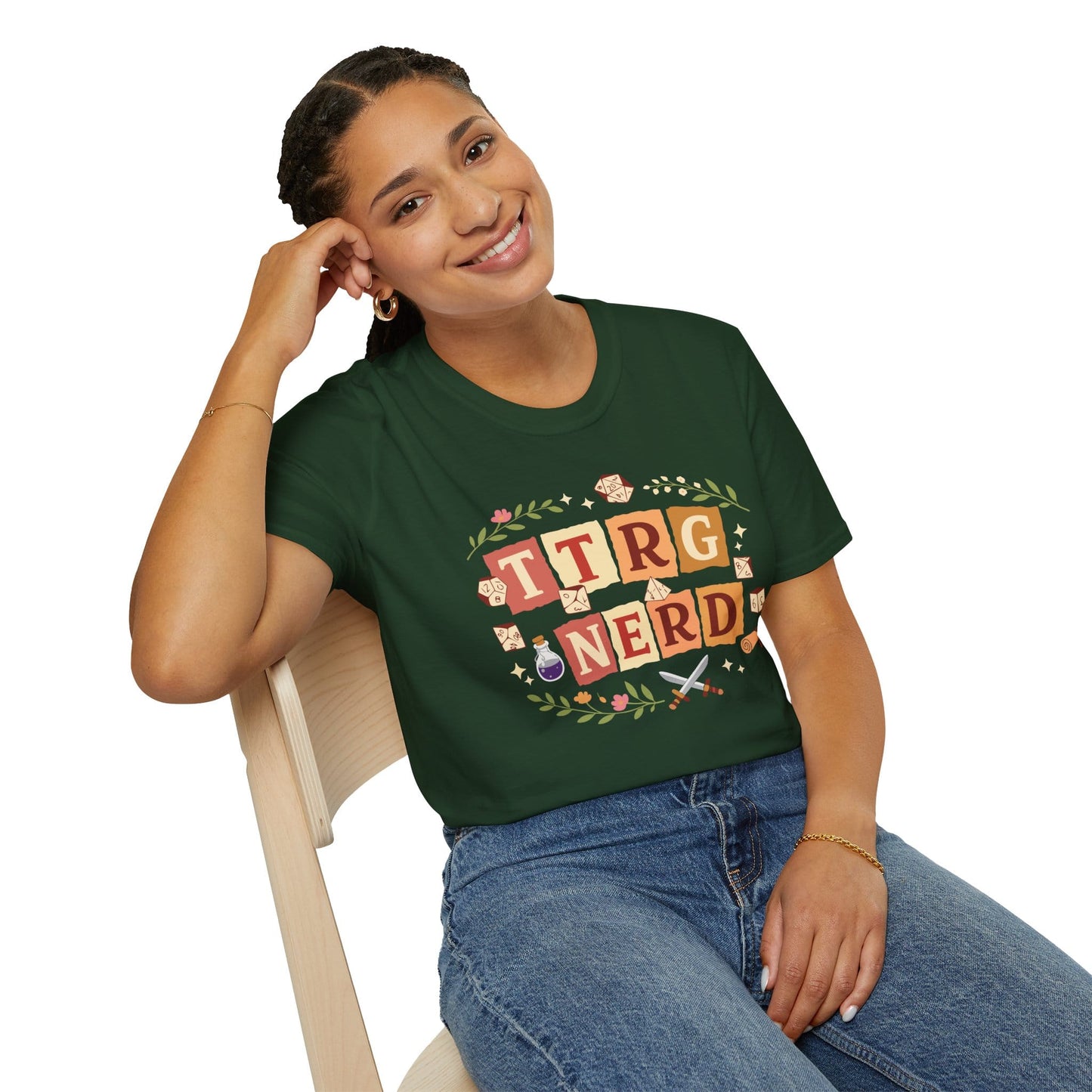 Printify T-Shirt TTRPG Nerd T-Shirt