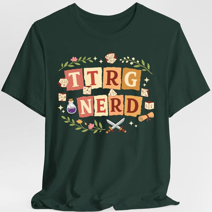 Printify T-Shirt Forest Green / S TTRPG Nerd T-Shirt