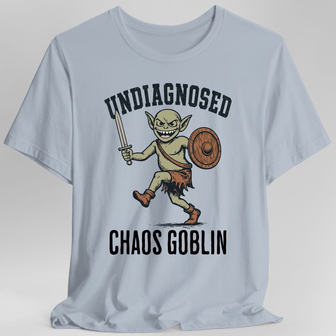 Printify T-Shirt Light Blue / S Undiagnosed Chaos Goblin T-Shirt
