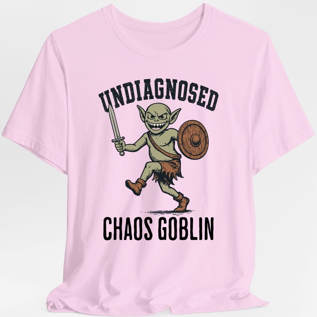 Printify T-Shirt Light Pink / S Undiagnosed Chaos Goblin T-Shirt