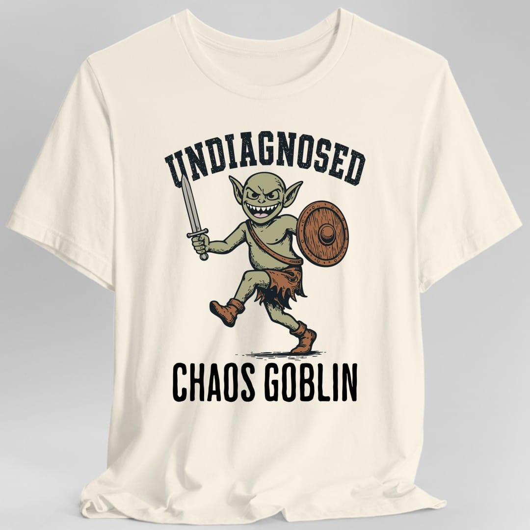 Printify T-Shirt Natural / S Undiagnosed Chaos Goblin T-Shirt