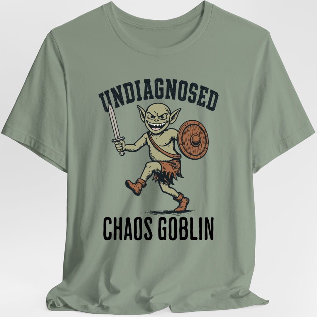Printify T-Shirt Sage / S Undiagnosed Chaos Goblin T-Shirt