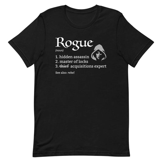 Rogue Class Definition T-Shirt – Funny DnD Definition Tee