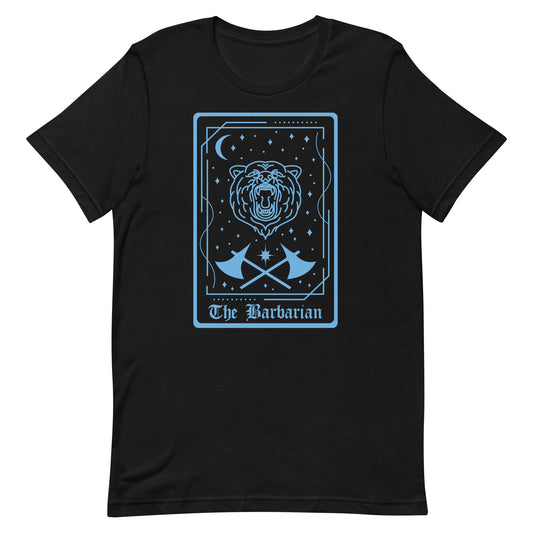The Barbarian Tarot Card T-Shirt – DnD Class Series