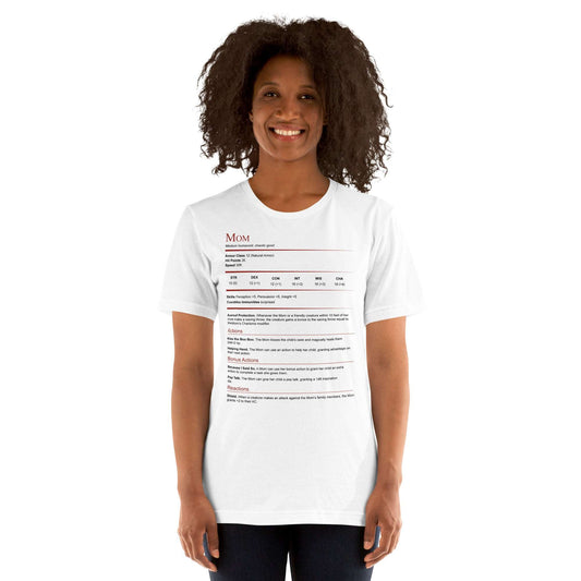 DnD Mom Stat Block Shirt - Dungeons & Dragons Mother's Day Gift