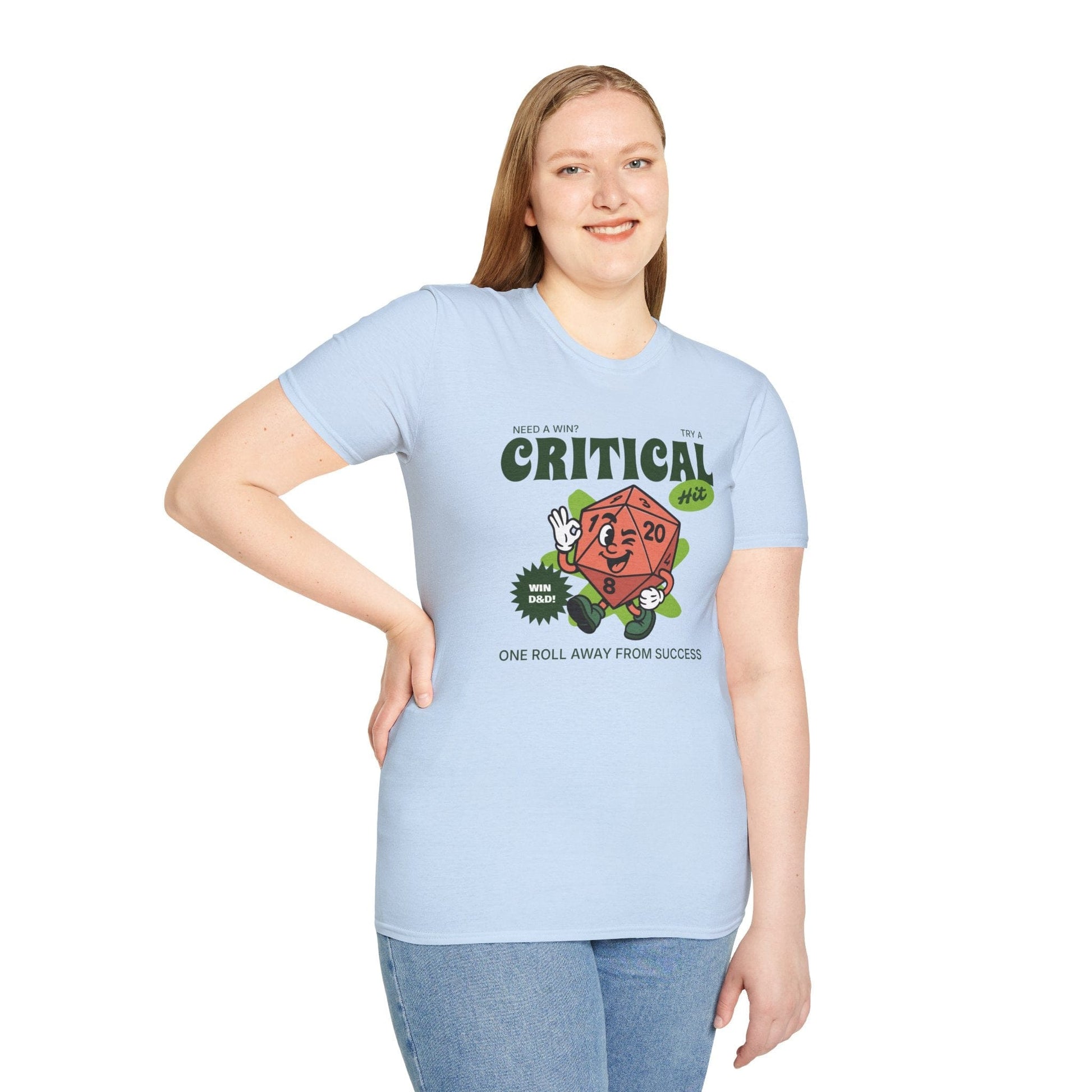 Printify T-Shirt Vintage D20 Critical Hit T-Shirt