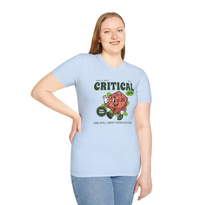 Printify T-Shirt Vintage D20 Critical Hit T-Shirt