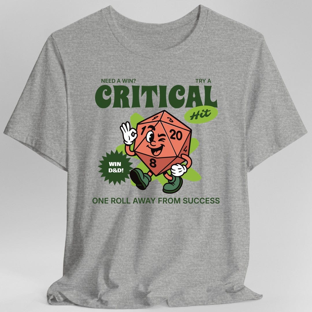Printify T-Shirt Sport Grey / S Vintage D20 Critical Hit T-Shirt